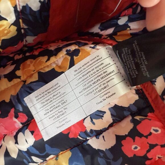 Joules Puffer Vest Women's 4 Red Full Zip Zip Pockets Right as Rain Collection - Picture 8 of 12